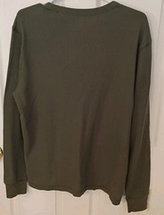 (NWT) Old Navy Men’s Long Sleeve Waffle Knit T-Shirt Olive Green MEDIUM #512403