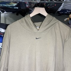 Vintage Nike Center Swoosh Long Sleeve Hoodie T-Shirt Sz L Sports