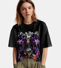 Black Clover T-Shirt Asta Yuno Anime Manga Tshirt Anime Manga Tee Black Shirt