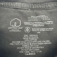 Halloween John Carpenter T-shirt Men 2XL Black Graphic Print 100% Cotton.#46415