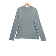 Free Fly Men’s Bamboo Lightweight Long Sleeve Tee Sz L Slate Stretch Athleisure
