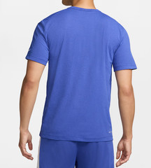 Nike Men’s Dri-FIT UV Short-Sleeve Running Top FZ0290-490 Astronomy Blue Size M