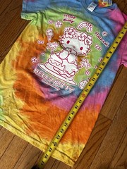 Hello Kitty Hawaii 50th Anniversary Tie Dye Shirt Unisex Small Exclusive NWT