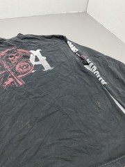 Shirt Mens XL Black Sons Of Anarchy SAMCRO Graphic Long Sleeve Tee Cotton Jersey