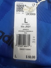 Adidas Originals Trefoil Retro 90’S Shirt Jersey Blue JX3069 Men’s Size Large