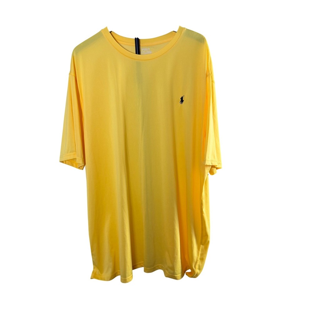 Polo Ralph Lauren Performance Mens 3XLT Yellow Short Sleeve T-Shirt Big & Tall