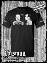 Al Capone 1939 Mug Shot T-Shirt Old School Gangster Mafia Mob
