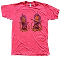 The Simpsons Kang & Kodos vintage style T-Shirt red