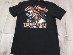 FC7 District Ole Smoky Tennessee Moonshine Rat Rod Pedal to Medal T-Shirt Med