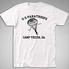 US PARATROOPS T-SHIRT camp toccoa wwii ww2 army airborne Infantry geronimo war