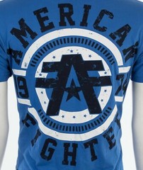 AMERICAN FIGHTER Bradley Eagle Blue Athletic Mens Crewneck T-shirt L-3XL NWT