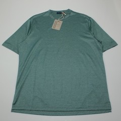 Italo Ferretti NWT Short Sleeve Crew Neck T-Shirt Size XL in Green 100% Cotton