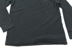 Polo Ralph Lauren Waffle-Knit Thermal Shirt Mens Medium Black Long Sleeve Crew