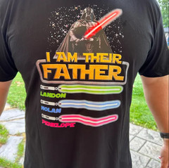 Personalized Father Shirt I Am Their Father Shirt Fathers Day Star W_rs Father