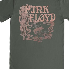 Pink Floyd Men’s Soft Hand Screen Print Black Overdye Over Dyed Shirt NWT M,L,XL
