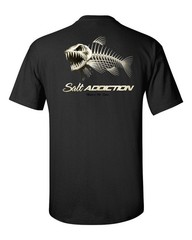 Salt Addiction Saltwater Bonefish Flats Fishing Short Sleeve T Shirt Ocean