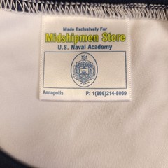 American Threads US Naval Academy 2XL White Performance Stretch Contrast Trim