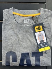 NEW Caterpillar Men’s CAT Logo Graphic Relaxed Fit T-Shirt Size S