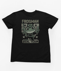 Frogman Navy SEAL Tactical Recon Frog Military M4A1 Carbine DEVGRU Funny T-Shirt