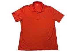 Greg Norman Attack Life Play Dry Short Sleeve Golf Polo Shirt Mens XL Orange