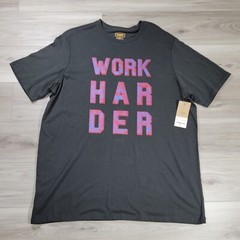The Foundry Supply Co. Adult Men’s T-Shirt 2XL Black Work Harder New