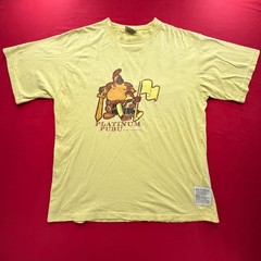 Platinum FUBU Fat Albert Junkyard Gang Yellow Graphic T-Shirt Mens Large Vintage