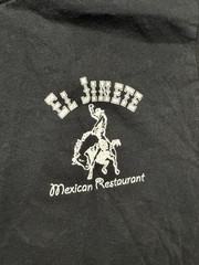 Georgia El Jinete Mexican Restaurant T-Shirt Adult Small Black Holy Guacamole