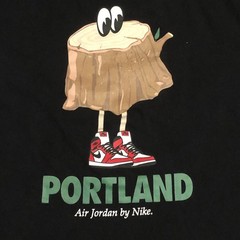 Nike Air Jordan 1 Retro “Portland” Stump Tee T Shirt Men’s Size Medium Black