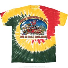 Happy Christmas T-Shirt Liquid Blue