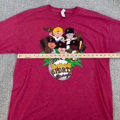 M&O Backyard Baseball Sports Pittsburgh Pirates T Shirt XL Graphic Sugardale Red
