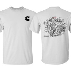 Cummins Engine Unisex T-shirt , Premium quality Organic 100% Cotton Mens Solid