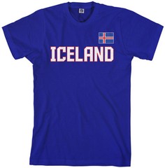 Threadrock Men’s Iceland National Team T-shirt Nordic Flag