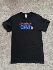 American Music Water T Shirt Size Small Gildan Heavy Cotton SCREEN PRINT