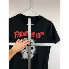 Mad Engine Friday the 13th Jason Voorhees Graphic T-Shirt Black Small S 34/36