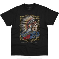 Grateful Dead Spring Tour ’90 Black T-Shirt Liquid Blue