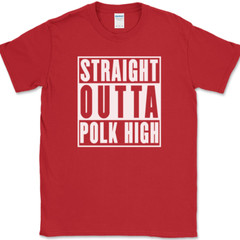 Straight Outta Polk High T-Shirt Funny Al Bundy Married With Children Tee