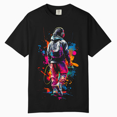 Neon Hip Hop Graphic T-Shirt, Comfort Colors T Shirt, Unisex Streetwear Tee