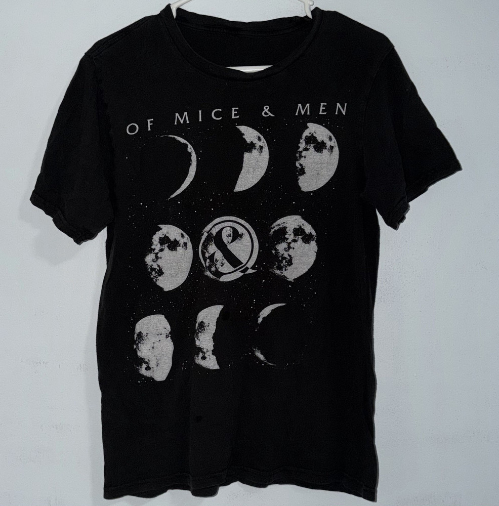 Of Mice & Men Black Graphic Print Crew Neck Short Sleeve T-Shirt Size L