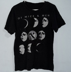 Of Mice & Men Black Graphic Print Crew Neck Short Sleeve T-Shirt Size L