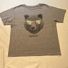 Next Level Cub Scouts Bear Graphic Print Gray T-Shirt Men’s Short Sleeve Size L