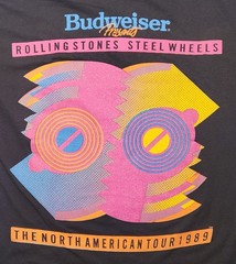 1989 Rolling Stones Steel Wheels North American Tour T-Shirt XL Nice As Pictured