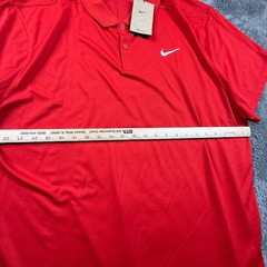 Nike Golf Polo XXL Mens Red Dri-Fit 2025 Ernie’s Open Ray Derby NWT