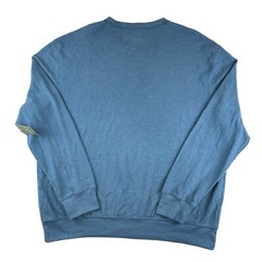 NEW Mutual Weave Henley Shirt Mens 2XL Blue Waffle Knit 3 Button Long Sleeve