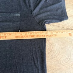 Free Fly Bamboo Pocket T-Shirt Mens L Charcoal Heather Gray Short Sleeve Tee