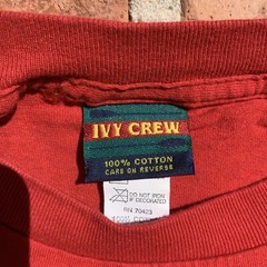 VTG Single Stitch T-Shirt Ivy Crew Yacht Club Made in USA size Large