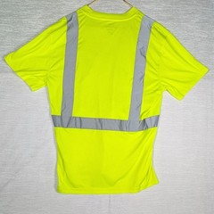Dickies Hi-Visibility T-Shirt Yellow Mens Large Yellow Reflective Work Shirt