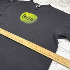 VTG 2008 The Beatles Apple Records Faded Green Apple Black Band Promo T-Shirt XL