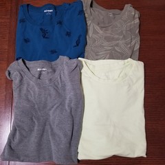 Old Navy Soft‑Washed T‑Shirt Lot 4 Men’s M Solid & Graphic Toucan Floral