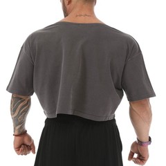 BIG SM Ragtop Rag Top T-Shirt Bodybuilding Oversize Gym Lifting Bulldog 3005