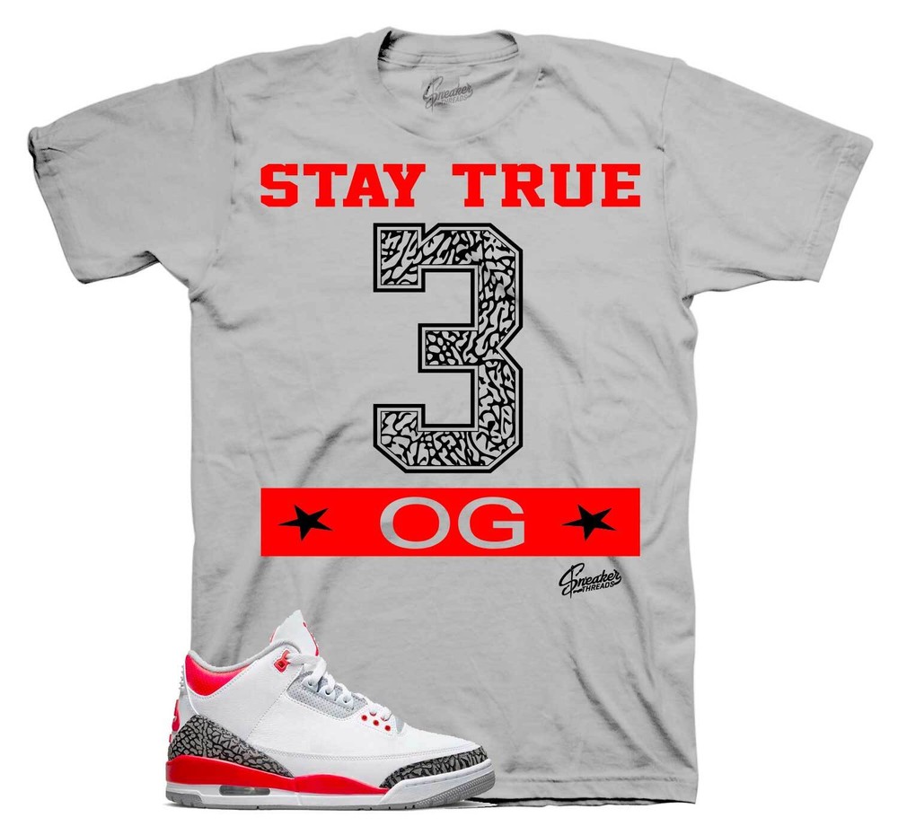 Shirt To Match Jordan 3 Fire Red – Stay True Sneaker Tees